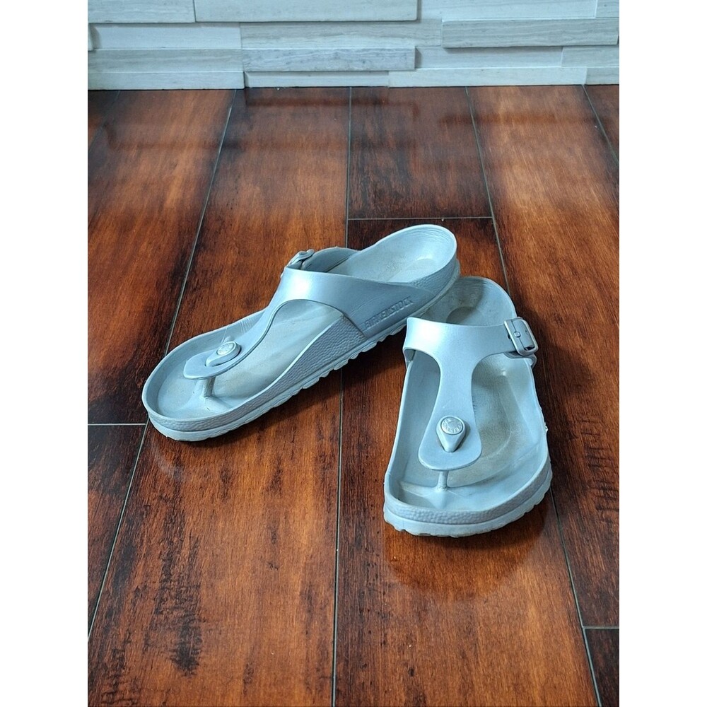 Birkenstock Gizeh EVA thong sandals EU 38 US 7 Silver Gray
